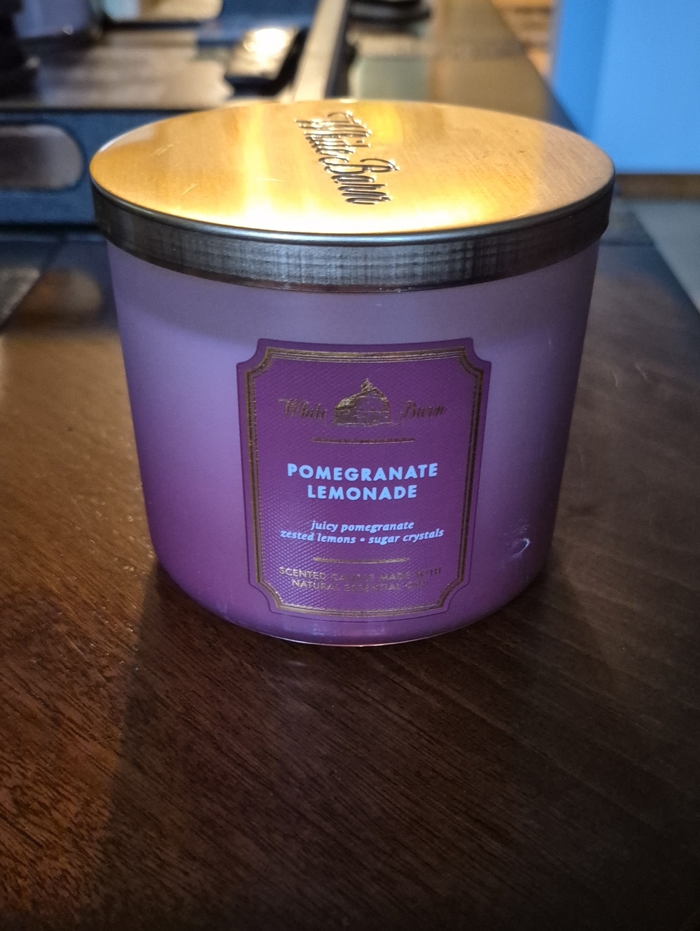 White Barn Pomegranate Lemonade 3 Wick Candle - NEW